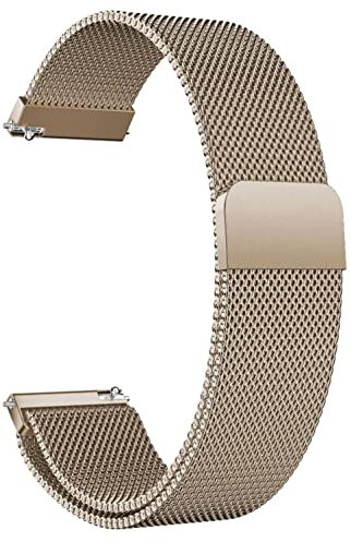 ZZDH Uhrenarmband Mesh Metall Edelstahl Armband Magnetverschluss Smartwatch Ersatzarmband Schnellverschluss Magnetarmband Uhr Armband Ersatz for Damen Herren 14mm 16mm18mm 20mm 22mm 24mm