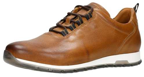 WOJAS - Herren-Sneaker | Narbenleder | Weiches Futter | Casual Stil | Perfekt für Jede Jahreszeit | 10039-53 - Hellbraun, Größe 42