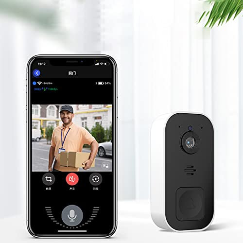 Ring Doorbell Wireless Camera Wifi Video Doorbell Wireless with Indoor Chime 720P Waterproof Voice Change, Ring Door Bells with Camera Wireless, Audio, Home Security System Ring Intercom