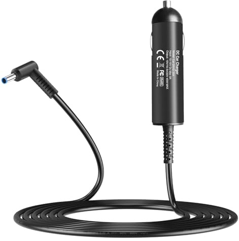 TAIFU 19,5V 45W Caricabatteria da Auto per Notebook HP Stream 11 13 14, Elitebook Folio, Pavilion 11 13 14 15 17 Touchsmart, Spectre X360 Ultrabook Laptop Alimentatore Caricatore Cavo Alimentazione