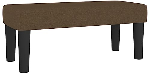 Banc Marron foncé 70x30x30 cm Tissu