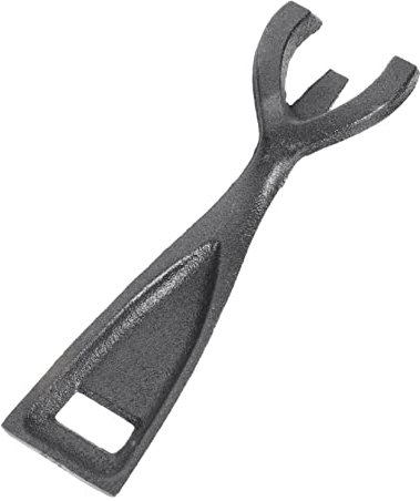 HAKIDZEL Pinza De Hierro Fundido para Platos Calientes Teppanyaki Diseño Ergonómico Antideslizante Utensilio Resistente para Barbacoa Fácil De Limpiar y Usar para Asar