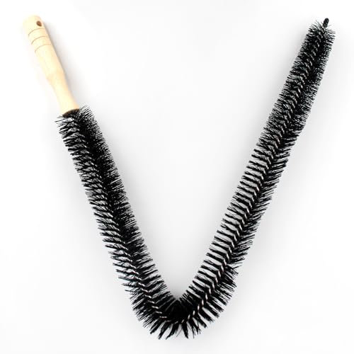 Brosse Radiateur Longue Plumeau Poils Longs et Fins Flexible pour Nettoyer Réfrigérateur Machine à Laver Les Améliorer l’efficacité et Réduire Les Factures d’énergie,Longueur Environ 68 cm,Noir