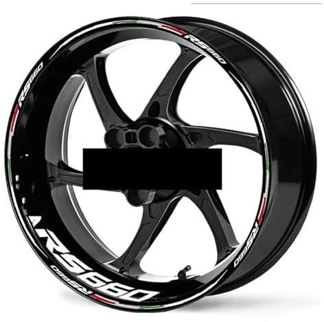 Moto Llantas Adhesivo Para Rueda Motocicleta Para A&PRILIA Para RS660 Para RS 660 Pegatinas Para Rueda Motocicleta Cinta Adhesiva Cubo Rayas Llanta (Color : 2)