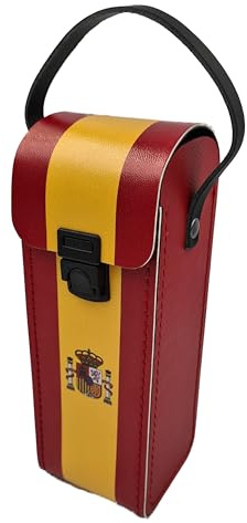 Maroquinor - Hartschalentasche mit Griff für 3 Boccia-Kugeln, Rot und Gelb – Spanien