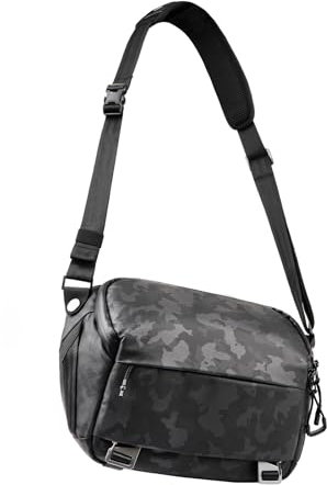 Besnfoto Camera Bag Small Crossbody Sling Bag Waterproof Travel Shoulder Bag Purse for DSLR SLR Mirrorless Camera