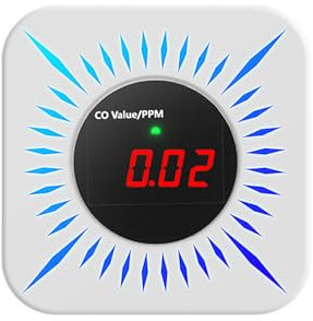 Hanzete Tuya ZigBee CO Combustible Gases Leak Detector Portable Carbon Monoxide Gases Leakage Tester Multifunctional Gases Concentration Tester Household Air Quality Tester APP Remote Alarm Gases Snif