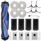 KiimSin Repuestos para Ecovacs T50 Pro Omni / T50 Omni Accesorios aspiradoras Robot, Cepillo Principal, 4 paños, 4 Bolsas para Polvo, 4 filtros, 4 cepillos Laterales