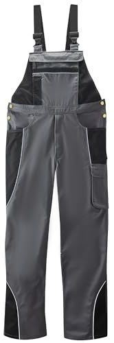 Scheibler Arbeitshosen Männer Reflektierende Workwear Active Latzhose Herren Schnittschutzhose mit elastischen Trägern & vielen Taschen