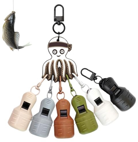 Schutzhüllen für Angelhaken – Tasche für Köder und Jigs | wasserdichtes und tragbares Angelzubehör, 6-teilig, für Fischer im Meer und Salzwasser, Vorbereitung von Turnieren
