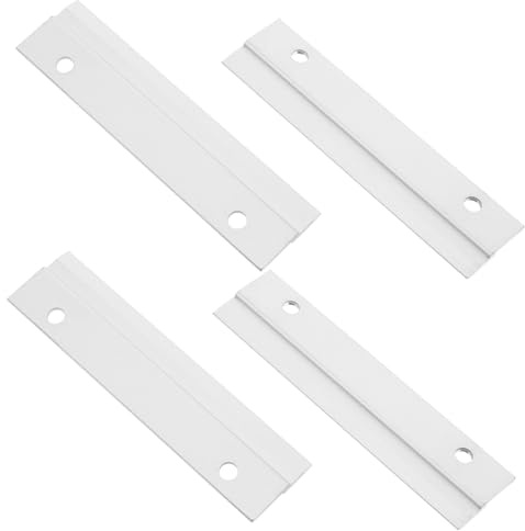 Gadpiparty 2 Paare Heavy-duty French Cleat Picture Hanger Kit Z-förmige Ineinandergreifende Aluminium Wandhalterung für Bilderrahmen Spiegel Schränke und Whiteboards Sichere Befestigung