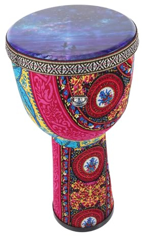 Djembe Trommel 8 Zoll Schlaginstrument für Erwachsene und Kinder | Pvc, Leicht und Handlich, für Einsteiger Geeignet, Feine Verarbeitung, Dezentes Design