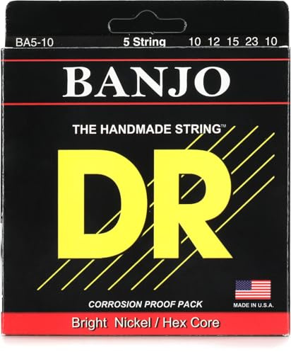 DR Strings Banjo 5 String: 10, 12, 15, 23, 10