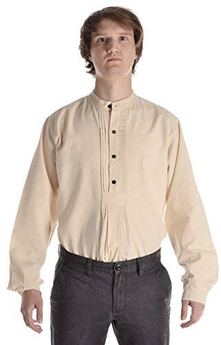 Hemad Camisa ISAR Tradicional - Algodón Puro - XL Beige