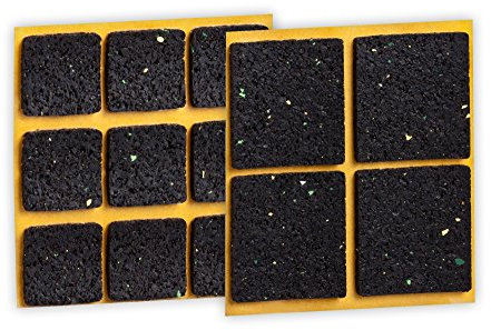 haggiy Anti-Rutsch-Pad (Rutschhemmer für Möbel, Sofas, Tische), selbstklebend, Set eckig (13-teilig)