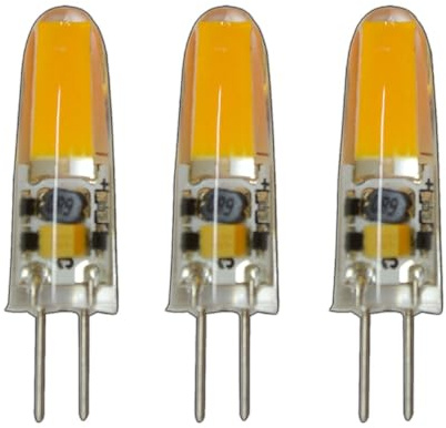 PB-Versand 3x Stück - G4 mini LED 2 Watt 12V AC/DC warmweiß aus Silikon (Silica Gel) Lampe Leuchte Leuchtmittel dimmbar Halogenersatz