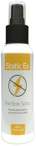 StaticEx Antistatik Spray Kleidung - Geruchsneutrales Antistatisches Spray, Anti Static Spray für Kleidung, Teppich, Möbel & Textilien, Auto - Antistatikspray für Kleidung