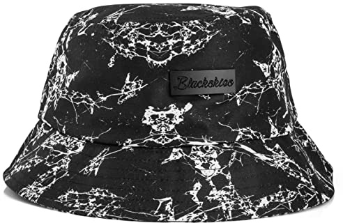 Blackskies® Bucket Hat | Damen Herren Sonnenhut | Fischerhut mit Blumenmuster Toller Sommer Sommerhut für den Urlaub Cap - Basecap Männer Frauen Unisex Streetwear Outdoor Freizeit