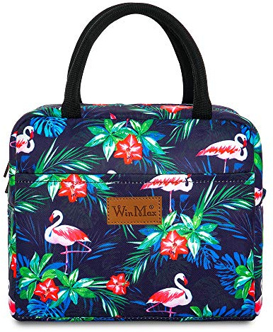 winmax Kühltasche Picknicktasche Lunchtasche Mittagessen Tasche Thermotasche Kühltasche Isoliertasche für Lebensmitteltransport Wasserdich Farbe: Flamingo