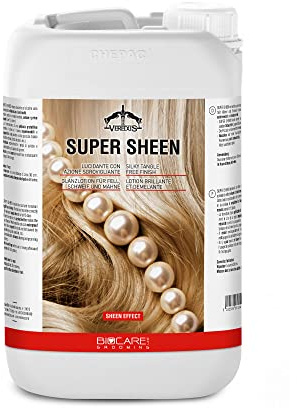 Veredus, Super Sheen – Spray Polissant avec action enchevêtreuse pour chevaux, sans graisse et ne doit pas être rincé – Format 3000 ml