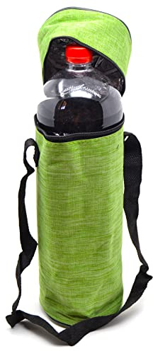 BUSHWACKA Vert glacière congélateur 3 l Total Hidalgo 1,5 l Bouteilles Refroidisseur, Tissu comme Mélange, Flexible Portable Plage Camping Sac Thermique Camping Refroidisseur Camouflage Militaire