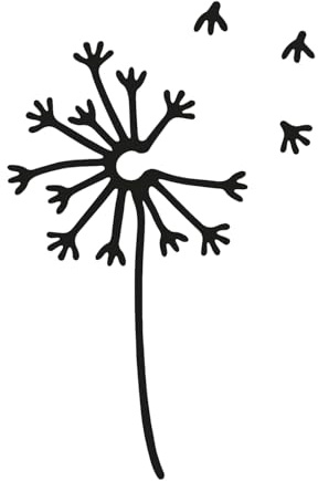 Inkster Tattoo Pusteblume | Temporäre Tattoos 2 Wochen | Hautfreundlich & EU-Kosmetikzertifiziert | hochwertige Temporäre Tattoos aus pflanzlichen Inhaltsstoffen | wasserfest