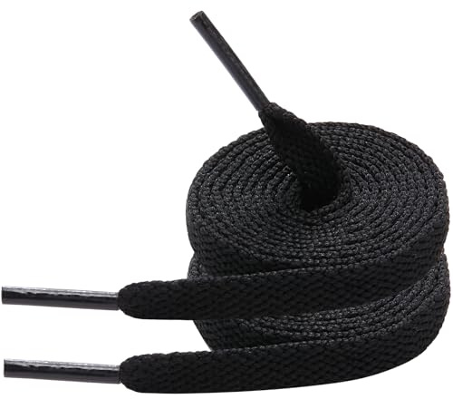 7STROBBS 2 Pares Cordones Planos Zapatillas Deporte,Cordones para Converse Altas Bajas y Air Force1,8mm Anchos Cordon de Niños Mujer Hombre