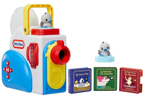 Little Tikes Story Dream Machine Kit de Inicio con 3 Cuentos de Hadas Clásicos - Proyector de luz, Sonido y Audio para niños - Incluye 3 Cuentos y 1 Personaje - para niñas y niños Mayores de 3 años
