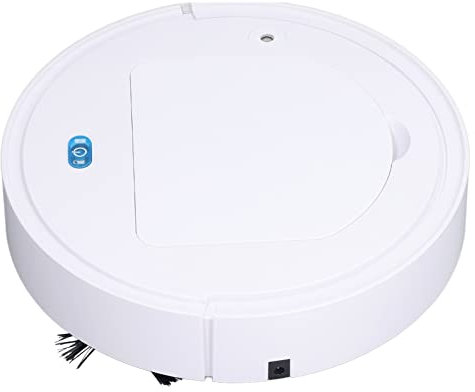 Fdit Robot Aspirapolvere Intelligente Spazzatrice Automatica Multifunzionale 3 in 1 a Basso Rumore per Uso Domestico con Spray Umidificante per Pavimenti Domestici (WHITE)