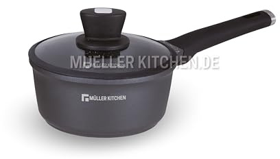 Müller Kitchen MK-3032 Cazo (18cm, antiadherente, revestimiento de mármol, para inducción)