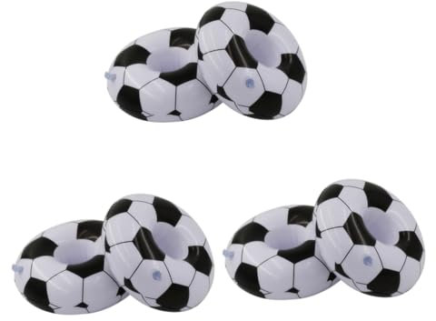Alasum 6 STK schwimmender Getränkehalter aufblasbarer getränkehalter Football aufblasbar cupholder schwebender Getränkehalter Glocken für Windspiele getränkekistenregal Wiederverwendbar