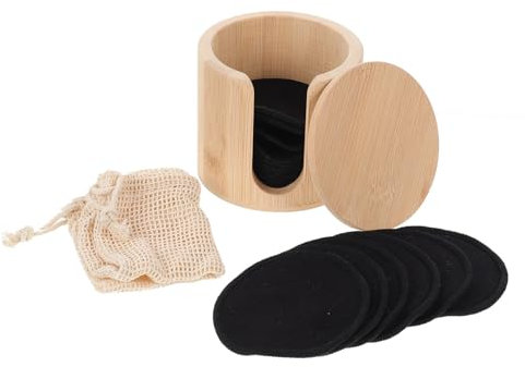 Healeved 16stücke Waschbare Makeup Pads Bambusfaser Wiederverwendbare Gesichtsreinigungspads Mit Aufbewahrungstasche Und Box Für Entfernung Von Make-up Und Unreinheiten