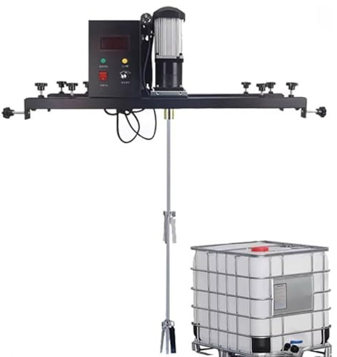 Agitatore elettrico IBC, miscelatore for serbatoio da 980 W, agitatore for vernice commerciale da tonnellate con gancio di supporto, attrezzatura for miscelare vernice, for agitatore dissolutore di in