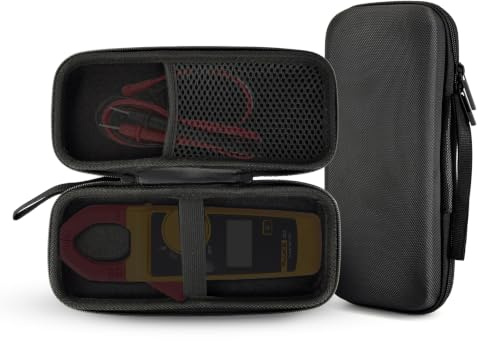 ZLiT EVA Hard Shell Storage Bag Carrying Case for Fluke F301/F302+/F303/F305/362 Multimeter Testers Case Bag (Black)