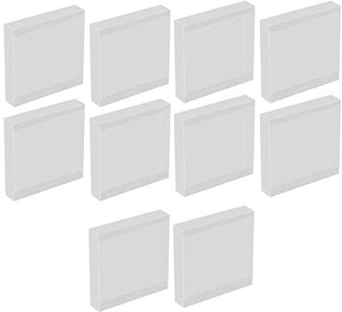 Fdit Estuche de Cartucho Transparente para Game Boy, Juego en Caja, Visual, Resistente a la Suciedad, con Cierre de Seguridad, para Jugadores Retro, Material Ecológico