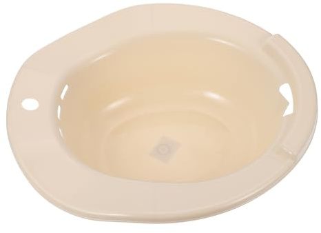 Sitzbad für Toilettensitz aus Pp in Beige mit Hängeloch