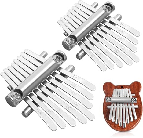 HANABASS 2sätze Miniatur-daumen-kalimba Diy Tragbares Musikinstrument Heim-kalimba Fingerklavier Für Anfänger Diy-musikinstrumente Diy-daumenklaviere