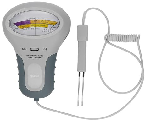 Medidor de agua de doble escala, medidor de cloro CL2, monitores de análisis de mano para piscina