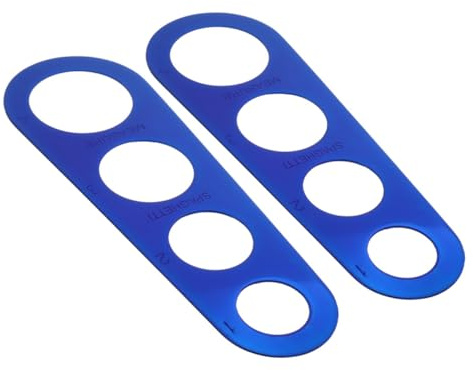 jojofuny 2 pièces Doseur Spaghetti Acier Inoxydable Ustensile Cuisine Compact et Léger pour Mesure Précise de Portions de Pâtes Outil Pratique pour Contrôle des Quantités pour Petites