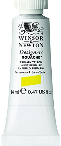Winsor & Newton 14ml Designers Gouache Tube - Primary Yellow