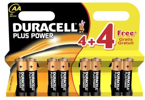 Duracell DUR018105 Plus Power AA Batterie (8 pezzi)