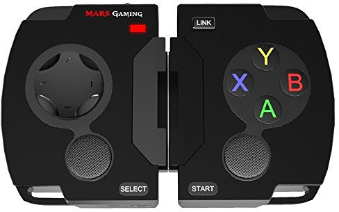 Mars Gaming MGP1 - Gamepad Bluetooth para Smartphone (10 Botones programables, 20 h Uso, Compatible con Android/iOS, PC y Mac), Color Negro