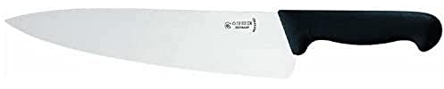 Giesser seit 1776 - Made in Germany - Kochmesser schwarz, Basic Black, breite Klinge 23 cm, rutschfest, scharfes Küchenmesser spülmaschinenfest, rostfrei