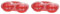 Easy Cook NS606R Microwave Egg Poacher, red, 2 cup