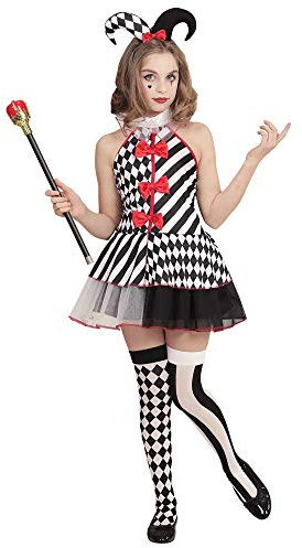W WIDMANN MILANO Party Fashion – Barndräkt Harlekin, klänning, clown, pantomim, karnevalkostymer