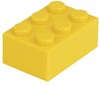 Q-Bricks Beutel 500Stck. Bausteine 2x3 Verkehrsgelb 513
