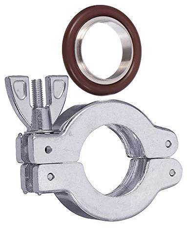 ChaRLes 2tlg Kf25 Aluminium Vakuum Klemmring und Ss304 Zentrierring mit Viton O-Ring Set
