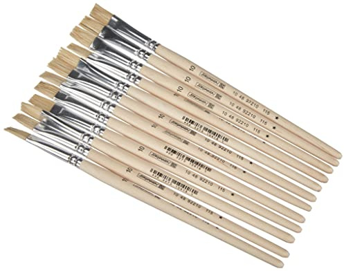 BRUNNEN 1026366741 12X Borstenpinsel Schule 10, MDF