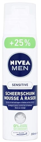 NIVEA MEN - Schiuma da barba sensitiva, 250 ml