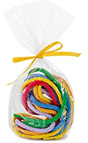 Rudolphs Schatzkiste Bead Laces Diameter 5 mm 6 Pieces in 6 Colours Length 55 cm Threading Game Wood Ore Mountains